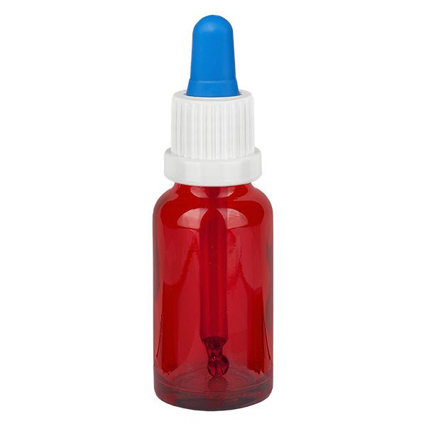 20ml pipetfles wit/blauw OV RedLine UT18/20 20ml pipetfles wit/blauw OV RedLine UT18/20