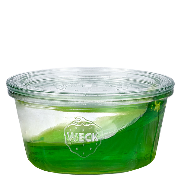 Set van 6 Weck glazen bekers 290ml laag, 1/5L glazen Set van 6 Weck glazen bekers 290ml laag, 1/5L glazen