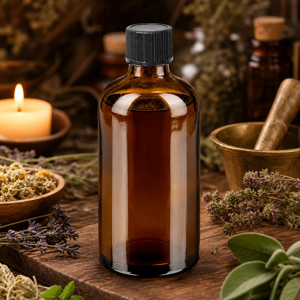 100ml druppelfles 1mm zwart STD BrownLine UT18/100 Compacte apothekersfles van 100 ml met nauwkeurig druppelsysteem voor gecontroleerde afgifte van vloeistoffen