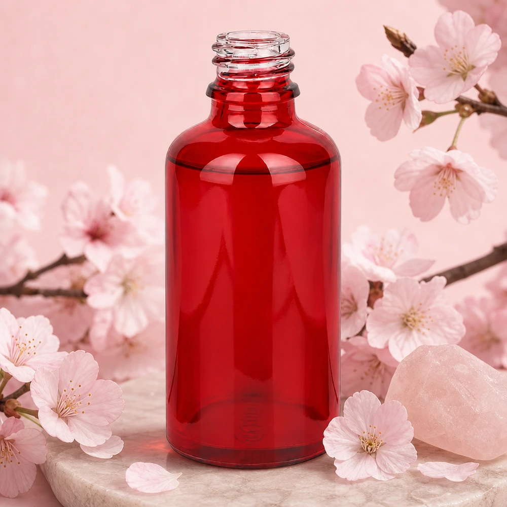 Apothekersfles 50ml RedLine UT18/50 UNiTWIST 50ml RedLine fles UT18/50 met glad glazen oppervlak voor eenvoudige reiniging en sterilisatie