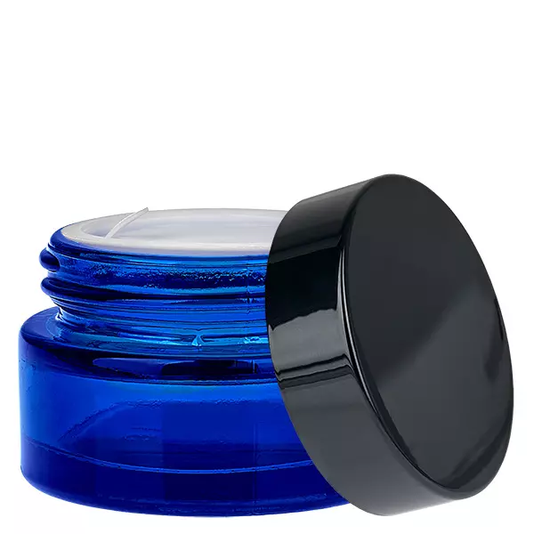 Glazen pot 20ml blauw met deksel UNiTWIST Glazen pot 20ml blauw met deksel UNiTWIST