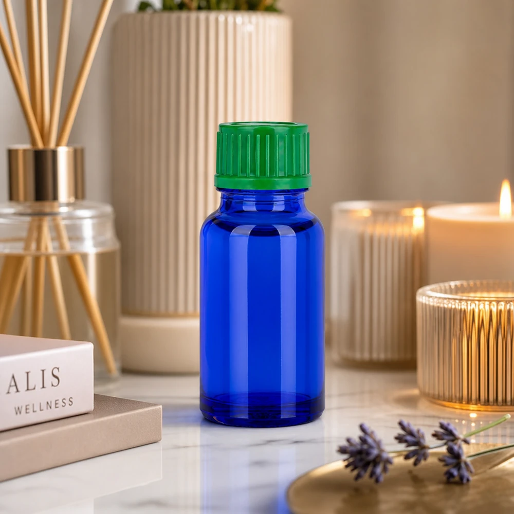 10ml BlueLine glazen fles UT18/10 perfect voor mobiel gebruik dankzij het compacte ontwerp