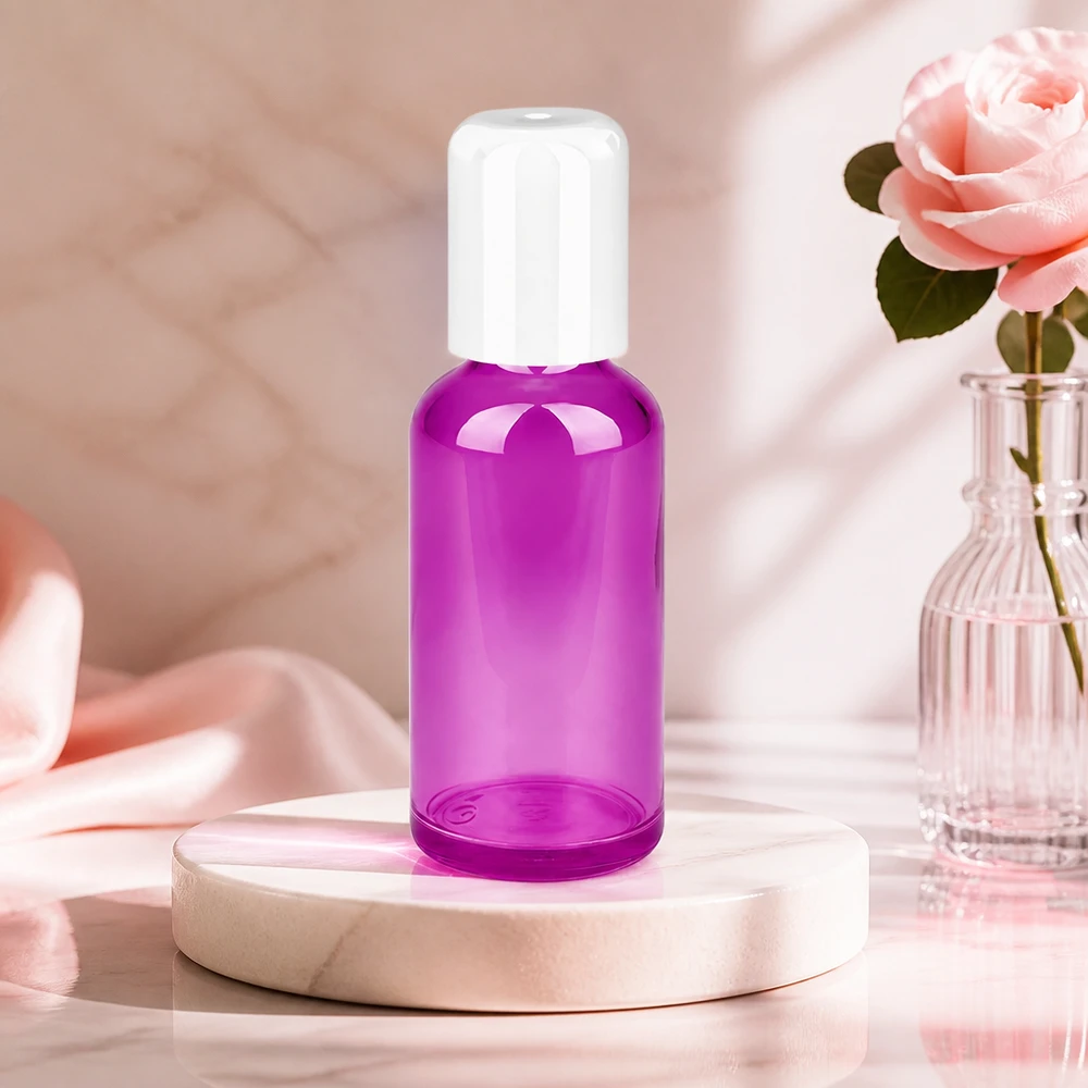 Rolfles 50ml van hoogwaardig transparant materiaal met optimale zichtbaarheid van de inhoud