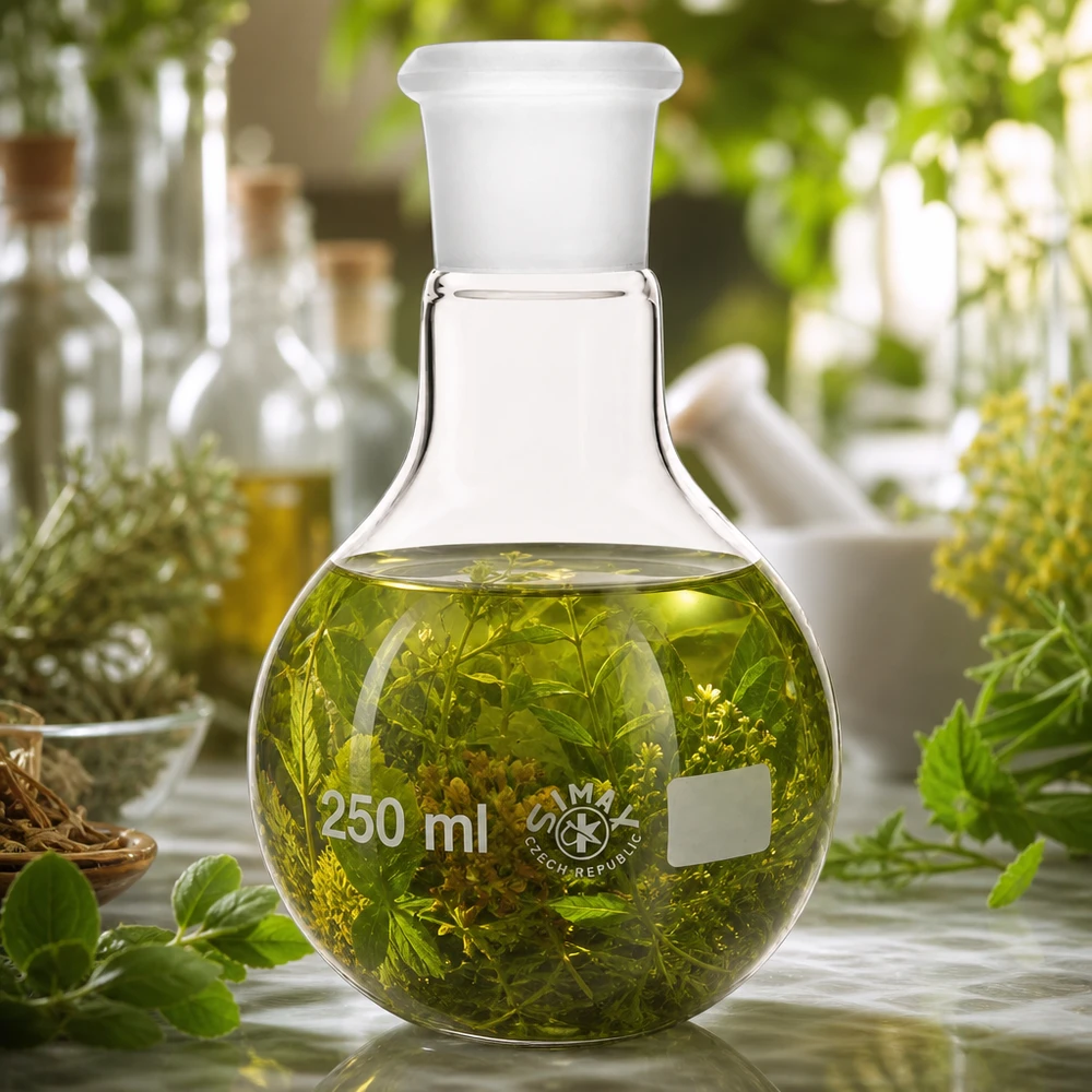 Dikwandige erlenmeyer 250 ml van helder glas met nauwkeurig geslepen standaard 29/32