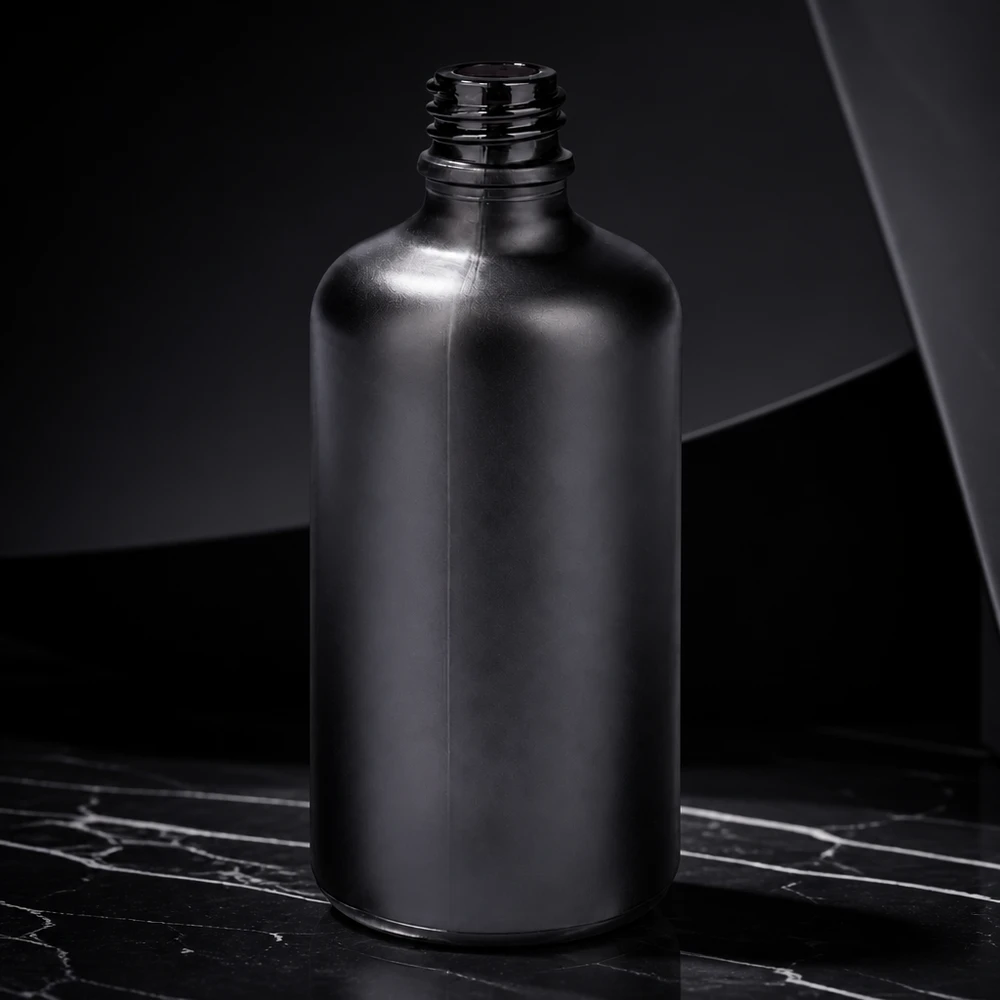 Moderne 100 ml apothekersfles BlackLine UT18/100 UNiTWIST met slank ontwerp en elegante uitstraling