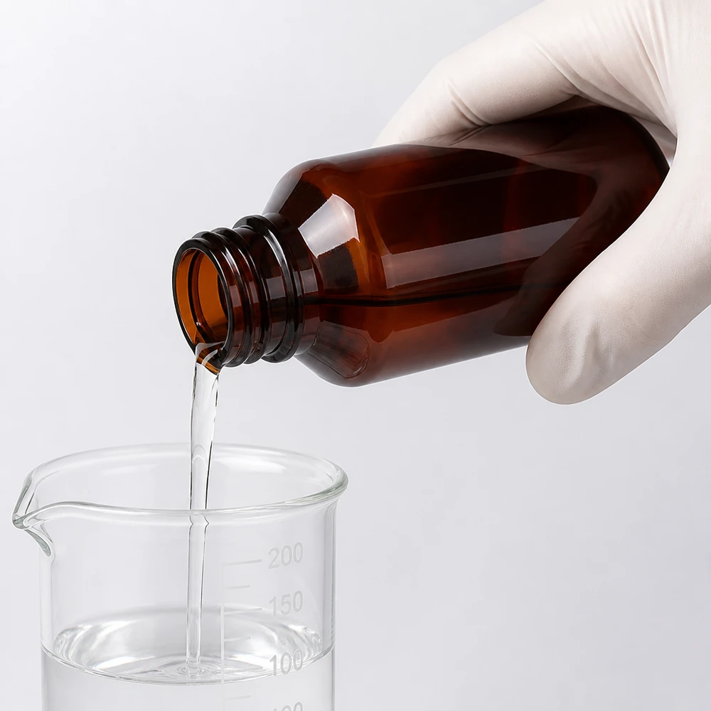 100 ml PET medicijnfles met verstuiver wit GCMI 28/410 incl. dop transparant, standaard Dosierflacon 100ml aus stabilem PET mit weissem Zerstäuber für tägliche Anwendung
