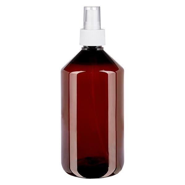 PET-fles 750 ml met verstuiver wit PET-fles 750 ml met verstuiver wit