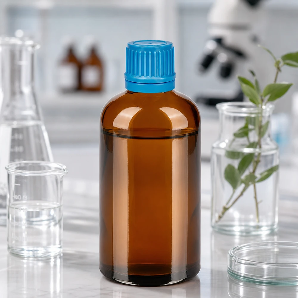 Laboratorium geteste 100ml opslagfles met goed sluitend systeem voor vloeibare stoffen