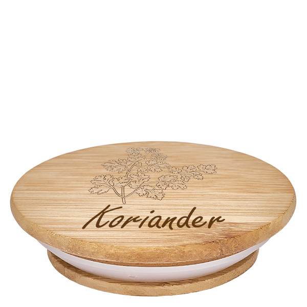 Houten deksel "Koriander" voor WECK RR60 Houten deksel "Koriander" voor WECK RR60
