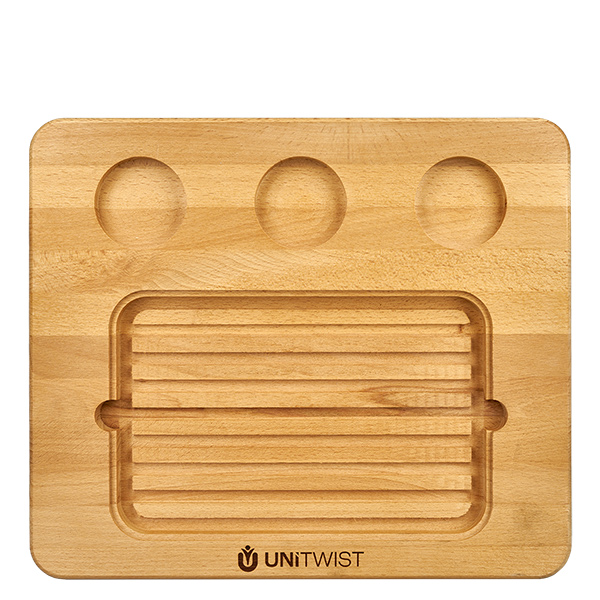 Houten plank (beuken) voor UNiTWIST hot stone sets Houten plank (beuken) voor UNiTWIST hot stone sets