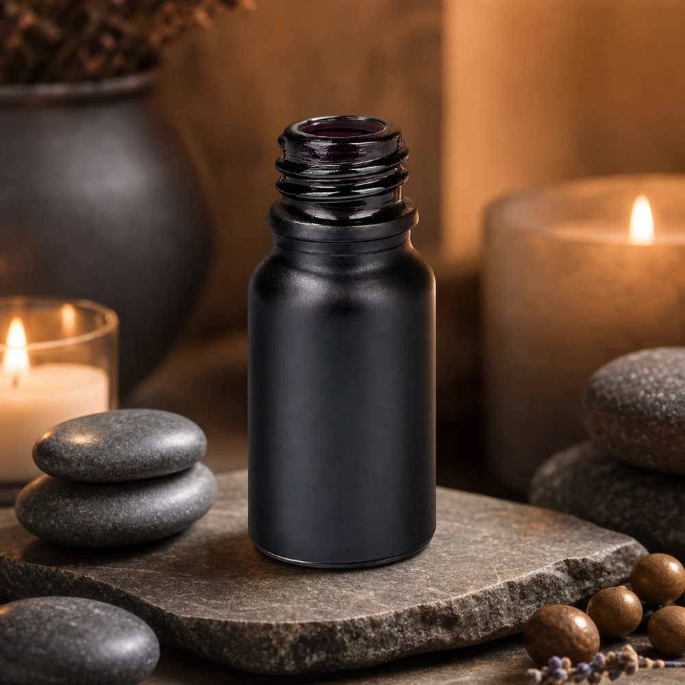 10ml apothekersfles BlackLine UT18/10 UNiTWIST in een elegante zwarte afwerking voor hoogwaardige bereidingen