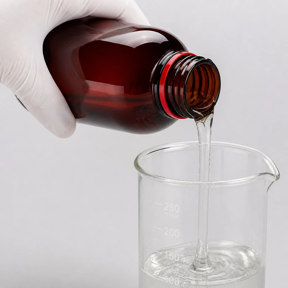 PET-fles 250ml met wit/rode dop OV Lichtbeschermende fles van 250 ml, gemaakt van amberkleurig PET, met originaliteitssluiting en uitlopende vloeistof