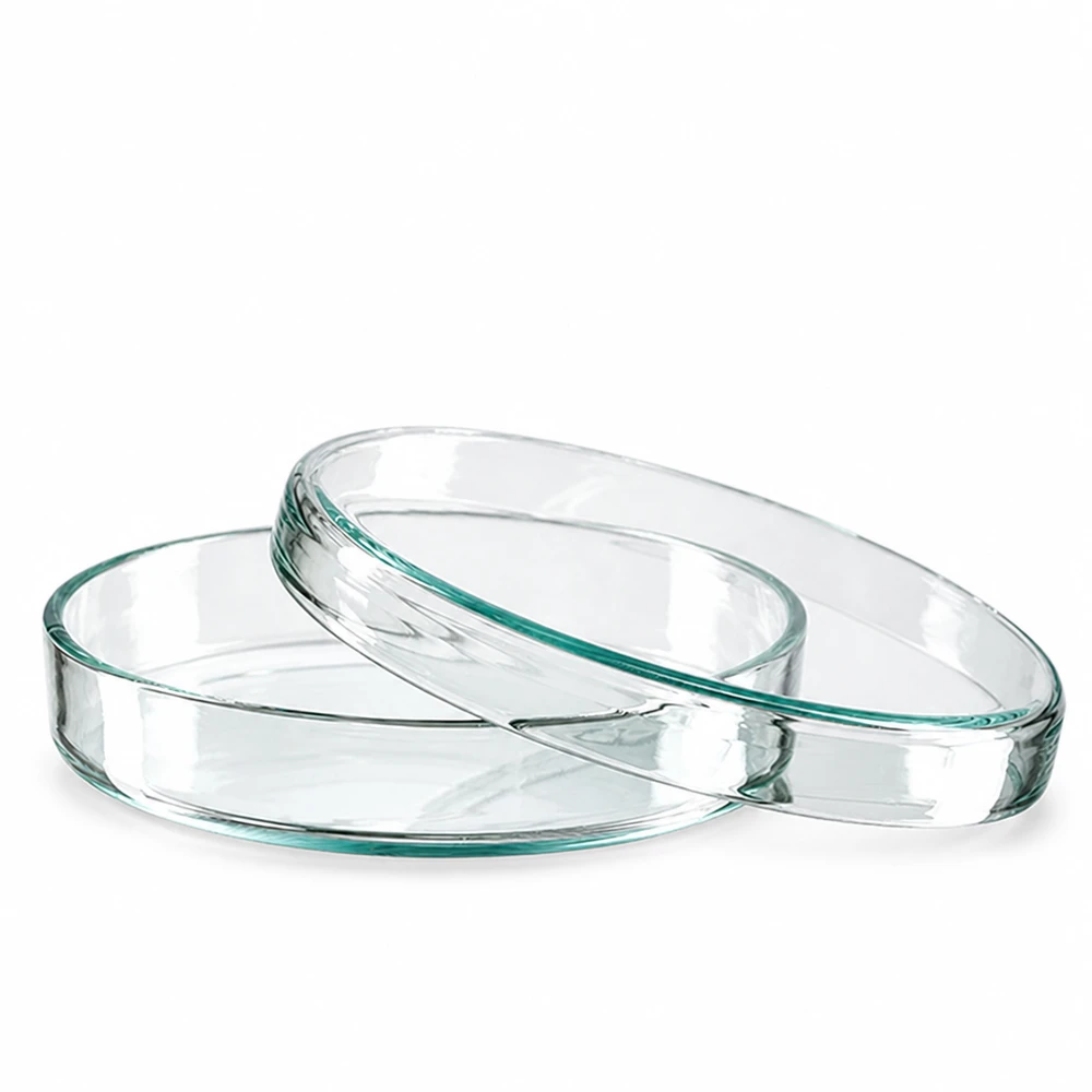 Petrischaal 80x15 mm van glas Petrischaal van glas, 80 x 15 mm, met een lichtgroene tint en een gladde glasrand