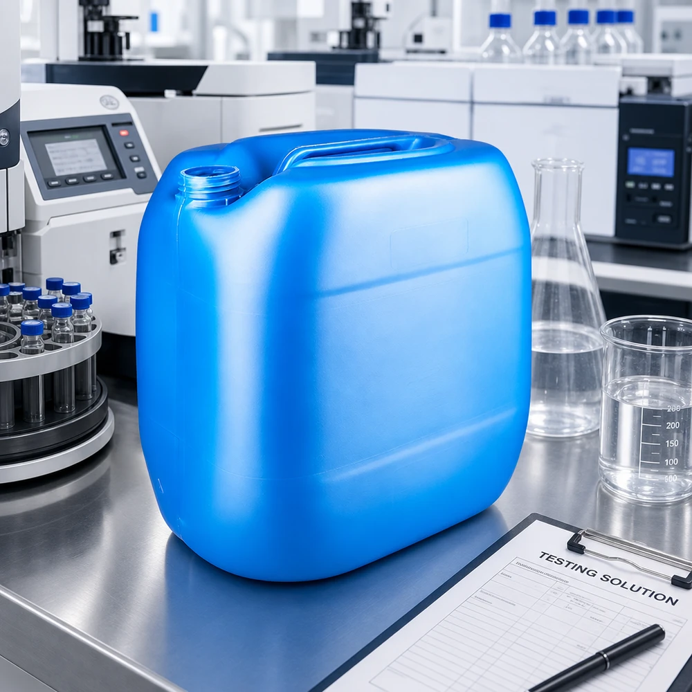 Canister 30 liter blauw zonder sluiting Hoogwaardige HDPE-kan van 30 liter, blauw, zonder deksel, UV-bestendig, voor gebruik buitenshuis