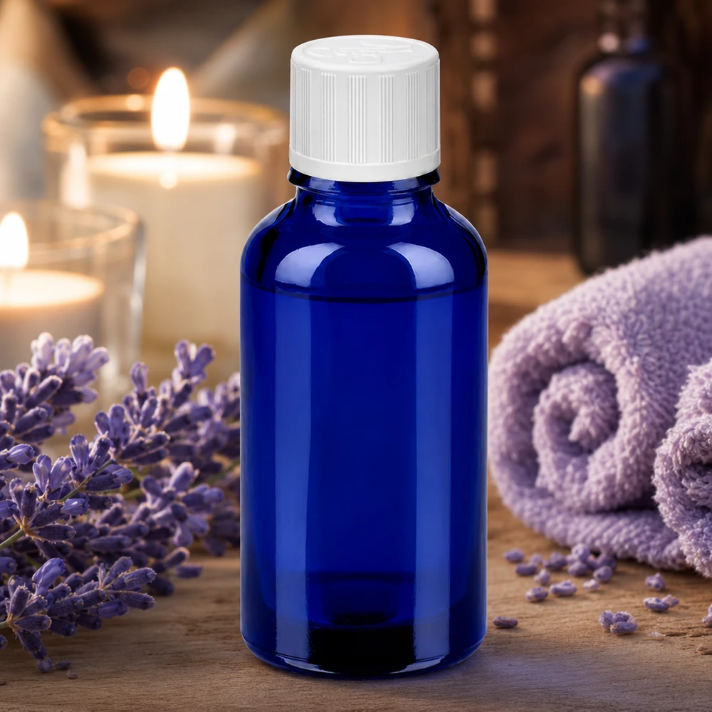 30 ml violette glazen fles met verzegelde dop voor veilig bewaren van het product