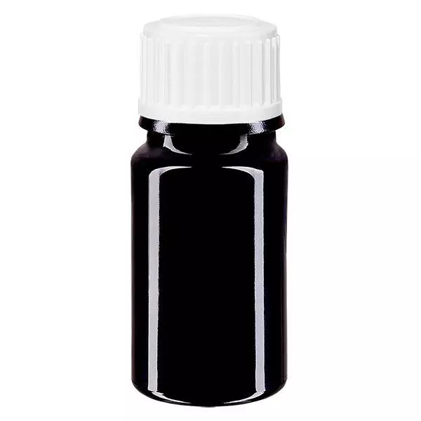 Violetglas fles 5ml DIN 18 met wit schroefsluiting