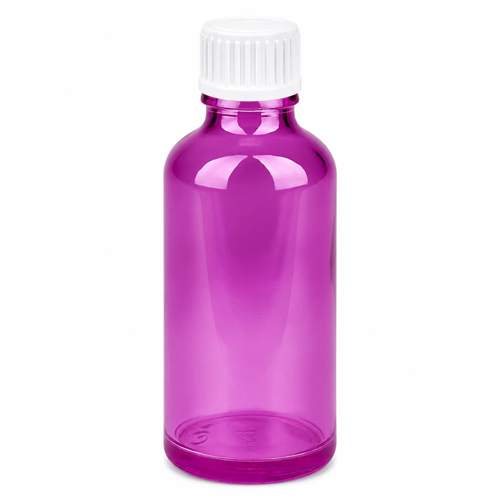 Hoogwaardige violette apothekersflesjes 50ml van stevig glas voor medicijnen