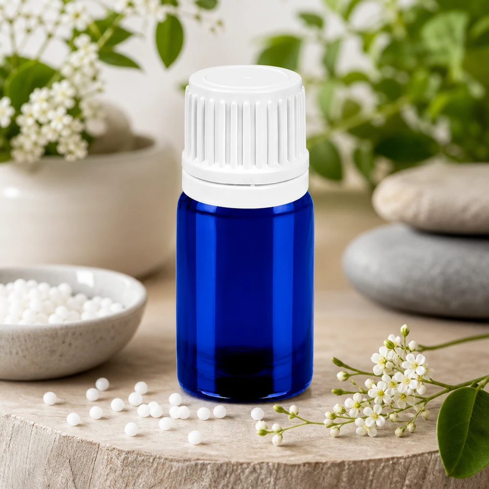 Medisch 5ml druppelflesje blauw-wit voor farmaceutische toepassingen en apotheken