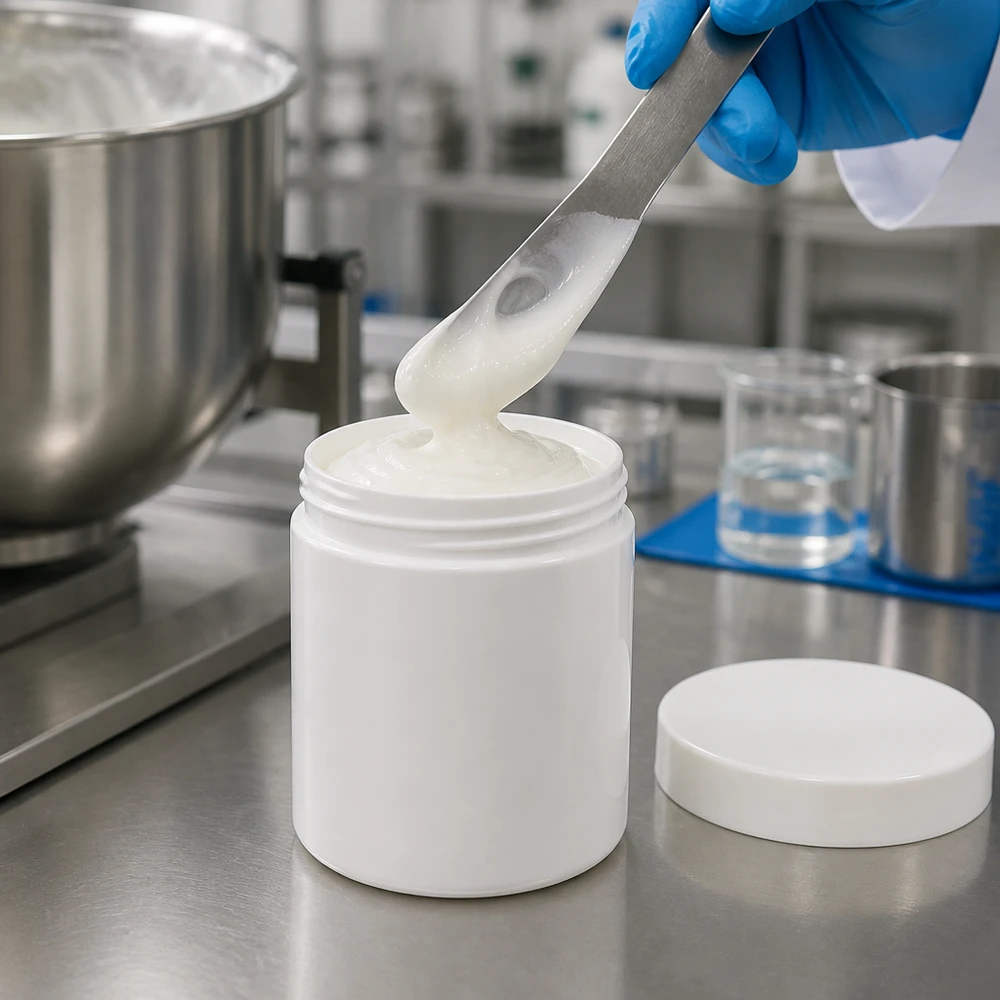 Zalfpot 100 g wit met schroefdeksel wit (PP) Zalfpotje 100 g, PP, wit, met deksel, geschikt voor halfvaste preparaten en magistrale bereidingen