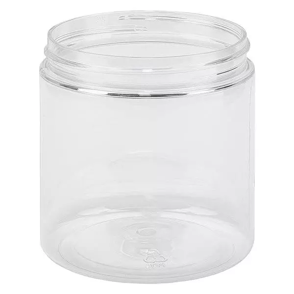 Petpacker 250 ml glashelder, opening 70 mm, zonder deksel