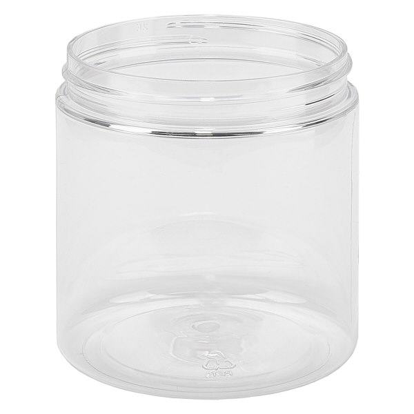 PET pot met schroefdeksel 250 ml helder schroefdraad 70SP400 PET pot met schroefdeksel 250 ml helder schroefdraad 70SP400