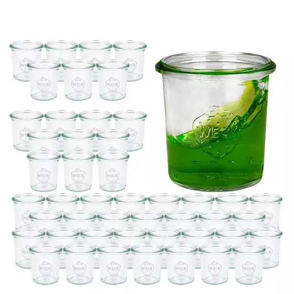 Set van 48 Weck potten 140 ml bekers Set van 48 Weck potten 140 ml bekers