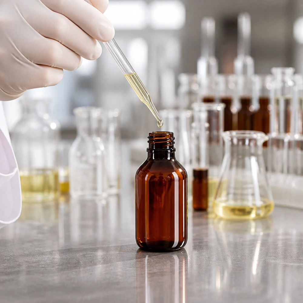 PET-fles 50ml met dispenserpomp zwart Bruine, lichtbestendige PET-fles van 50 ml voor gevoelige oliën en serums in een laboratoriumomgeving