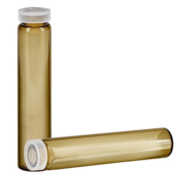 1 glazen met rolrand / essencebuisjes bruin glas 2ml 1 glazen met rolrand / essencebuisjes bruin glas 2ml