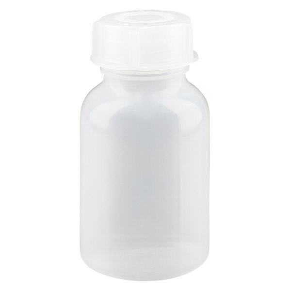Wijde hals laboratoriumfles 100ml met sluiting Wijde hals laboratoriumfles 100ml met sluiting