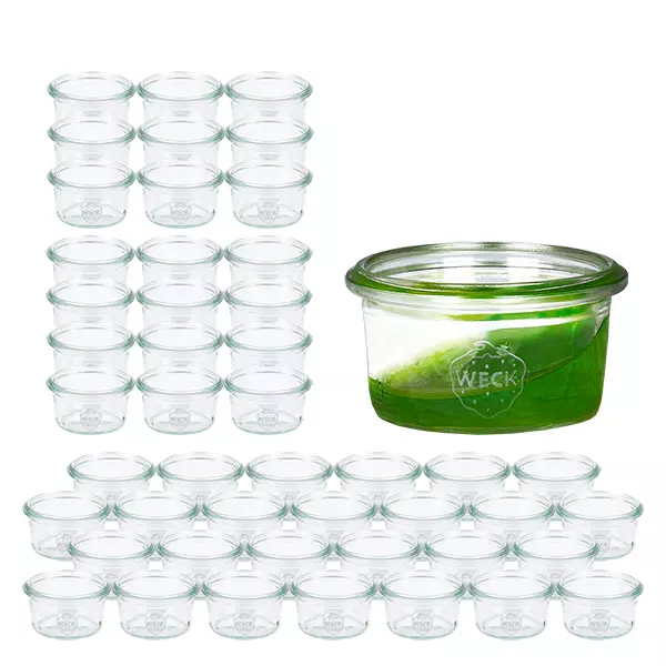 Set van 48 Weckpotten 50 ml bekers Set van 48 Weckpotten 50 ml bekers