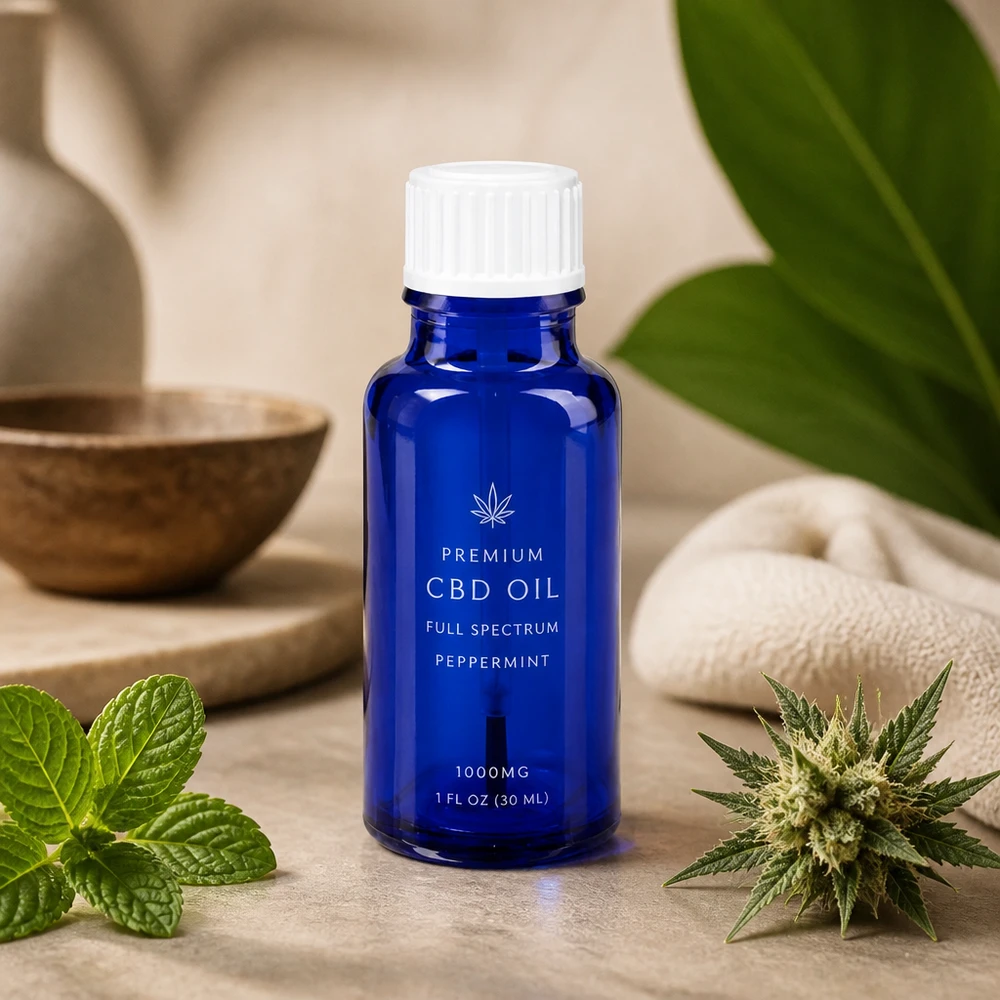 Blauwe glazen flessen 20ml met wit schroefsluiting kwastje 18mm VR Compacte glazen fles van 30 ml, kobaltblauw met een witte kindveilige dop in natuursteenlook