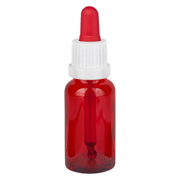 20ml pipetfles wit/rood OV RedLine UT18/20 20ml pipetfles wit/rood OV RedLine UT18/20