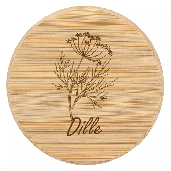 Houten deksel "Dille" voor WECK RR60 Houten deksel "Dille" voor WECK RR60