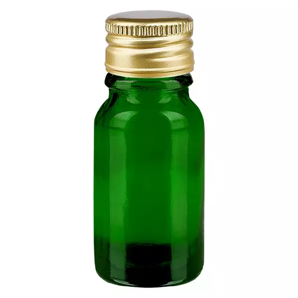 10ml Flessen 11mm SV Alu-Gold STD GroenL. UT18/10 10ml Flessen 11mm SV Alu-Gold STD GroenL. UT18/10