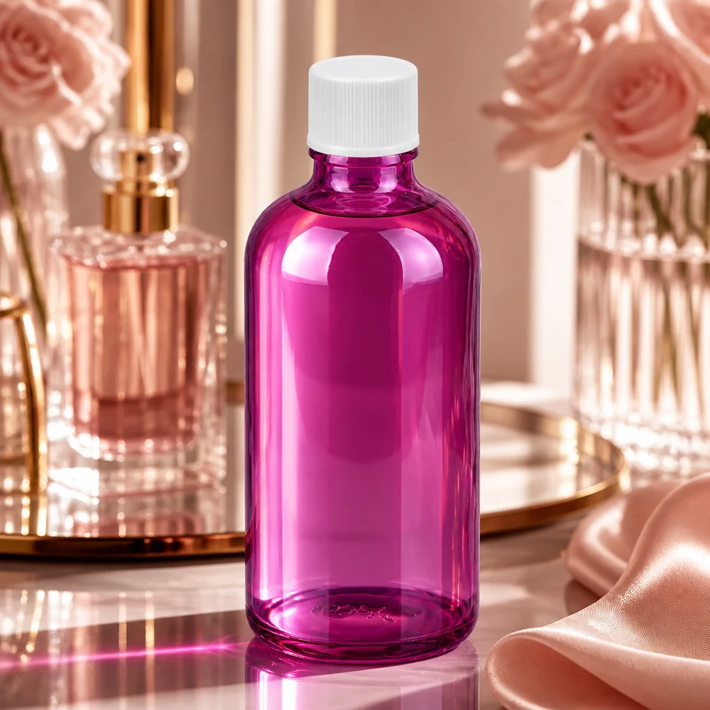100ml fles 11mm schroefdop wit standaard PurpleLine UT18/100 Robuuste 100ml PurpleLine glazen fles met 11mm opening voor het veilig bewaren van tincturen