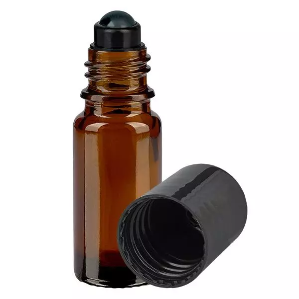 Glas deostick fles bruin 10ml, lege deo roller (Roll On)