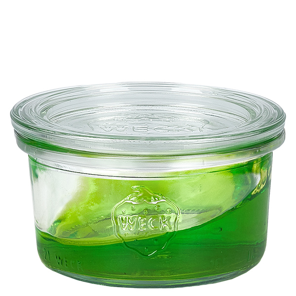 Set van 12 Weckpotten 165 ml bekers met 12 glazen deksels Set van 12 Weckpotten 165 ml bekers met 12 glazen deksels