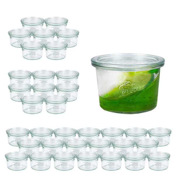 Set van 36 Weckpotten 80 ml bekers