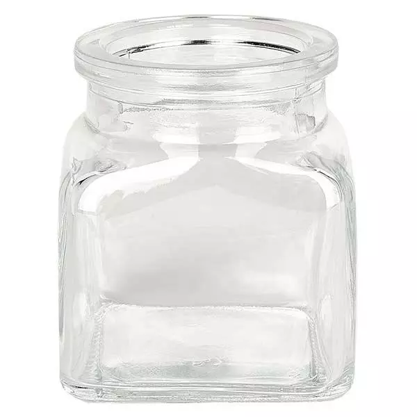 Kurkfles Quadratus 120ml helder, opening 39 mm, zonder kurk