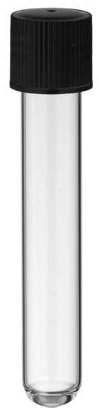 Reageerglas 100x16mm borosilicaatglas met schroefdraad en schroefdop Reageerglas 100x16mm borosilicaatglas met schroefdraad en schroefdop