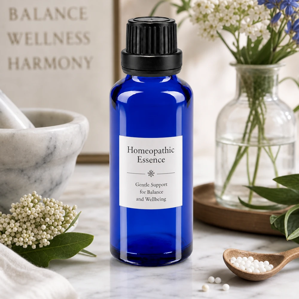 Blauw ApoGlas-flesje van 30 ml met zwarte originaliteitssluiting voor gevoelige natuurlijke extracten