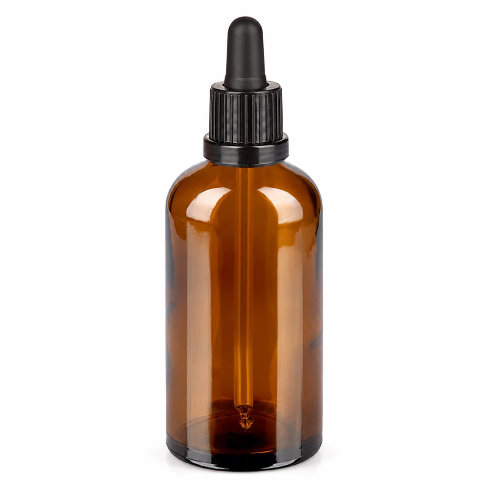100ml druppelfles bruin met pipet voor essentiële oliën en serums