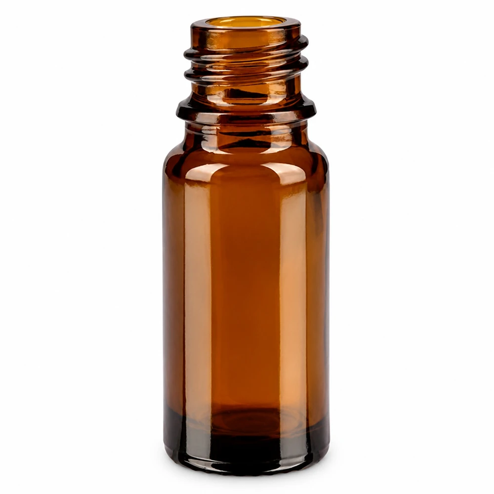 10ml bruin glazen apothekersflesje met schroefdraad voor essentiële oliën en medicijnen