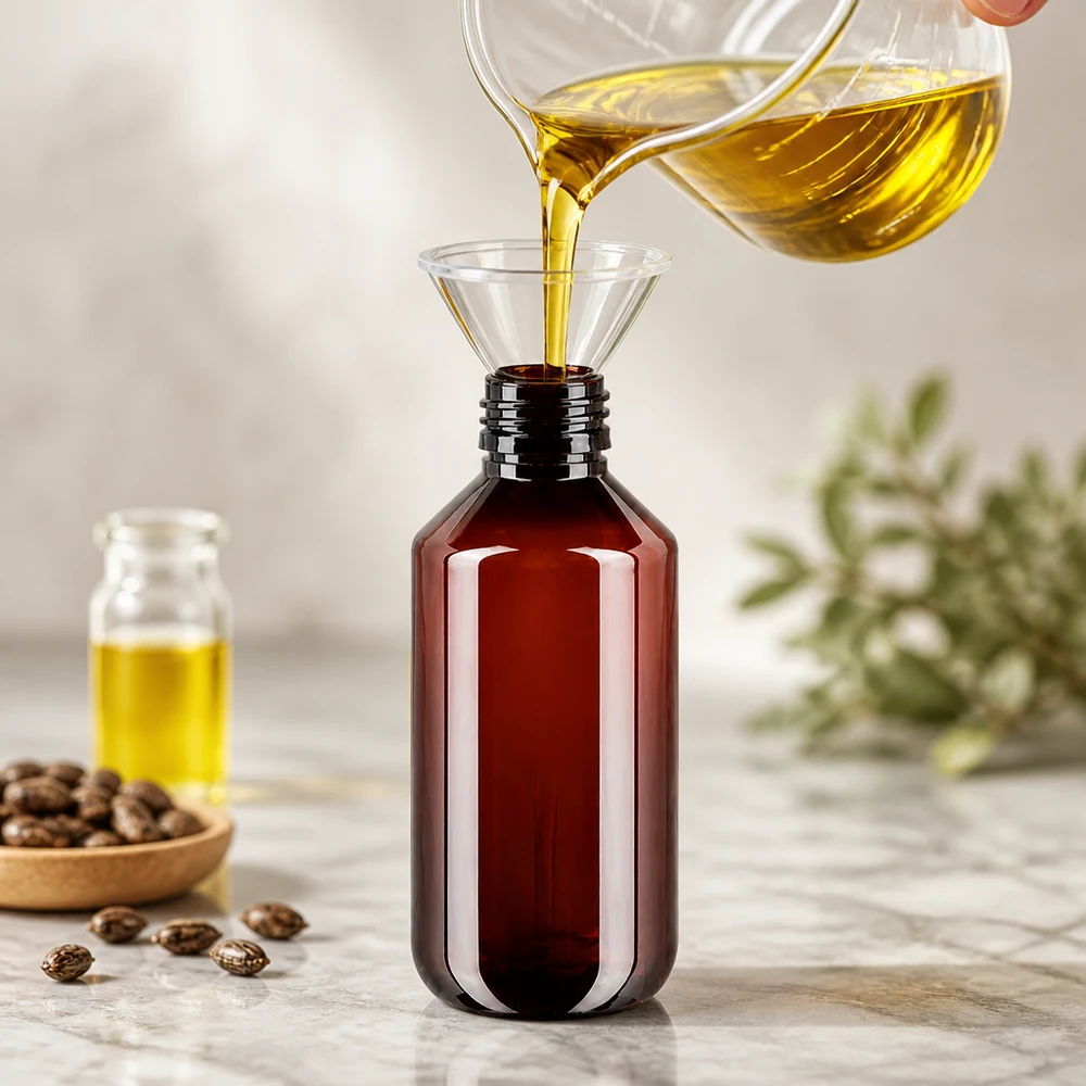PET fles 200ml PP28 zonder dop UV-bestendige bruine glazen fles van 200 ml, PET PP28, met een slanke cilindrische vorm zonder dop