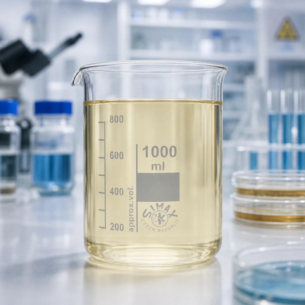 Bekerglas 1000 ml van transparant borosilicaatglas met schenktuit voor eenvoudig decanteren in het laboratorium