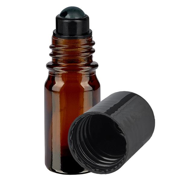 Glas deostick fles bruin 5ml, lege deo roller (Roll On) Glas deostick fles bruin 5ml, lege deo roller (Roll On)