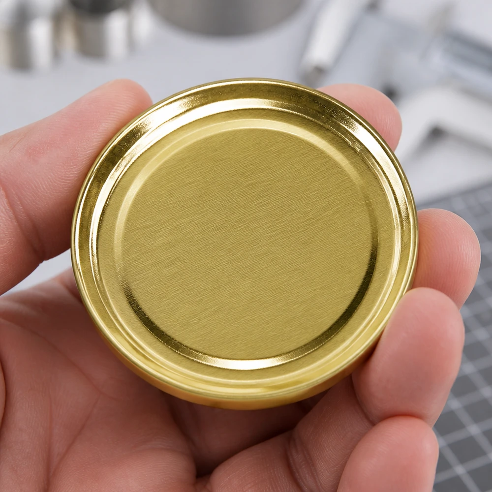 58 mm BasicSeal-deksel goud (TO58) UNiTWIST UniTwist 58 mm ronde deksel goud TO58 BasicSeal, compact formaat, handig in de hand