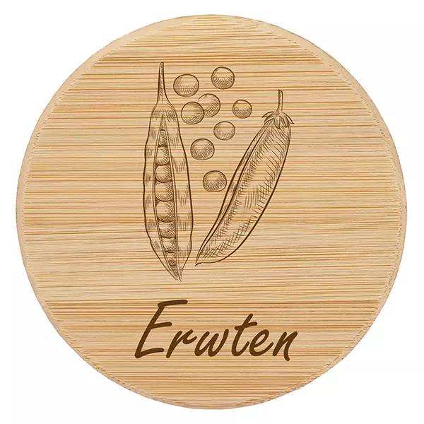 Houten deksel "Erwten" voor WECK RR100 Houten deksel "Erwten" voor WECK RR100