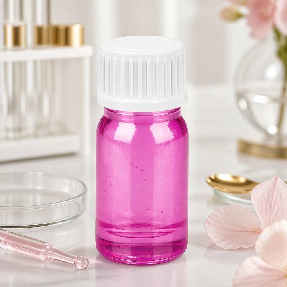 5ml druppelflesje 0.9mm wit standaard PurpleLine UT18/5 Hoogwaardige 5ml druppelfles PurpleLine serie met witte dop voor laboratorium en cosmetica