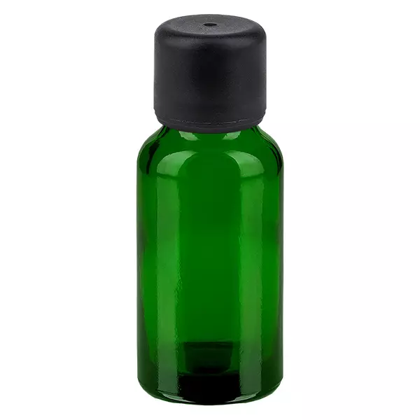 20ml flessenglazen 6mm SV zwart STD GreenLine UT18/20